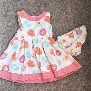 Easter Egg dress with bloomers